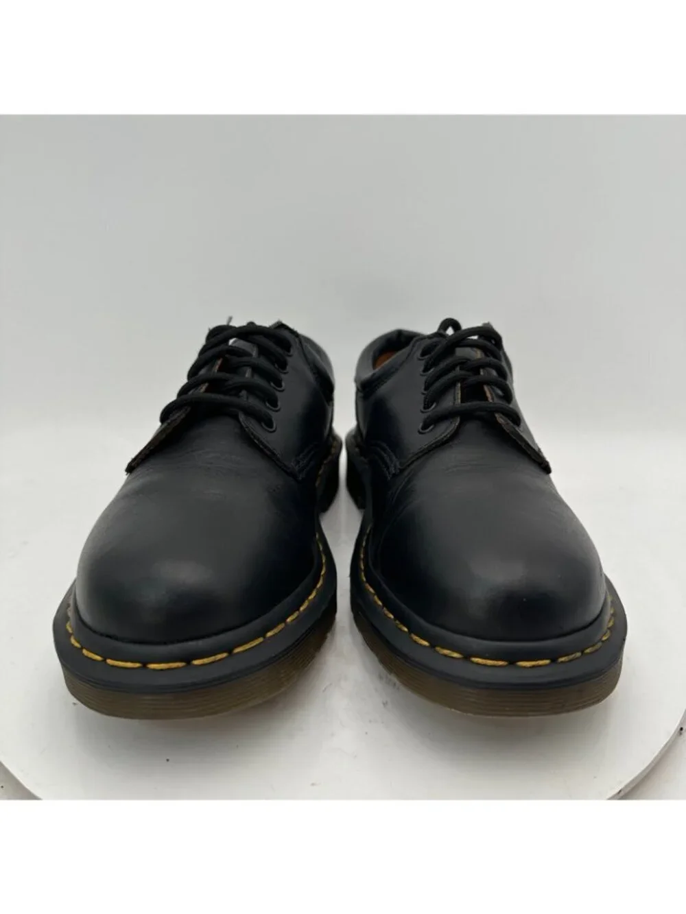 Dr. Martens 8053 Quad Men Size 6 Black Polished Smooth leather 5 Eye Derby Shoes